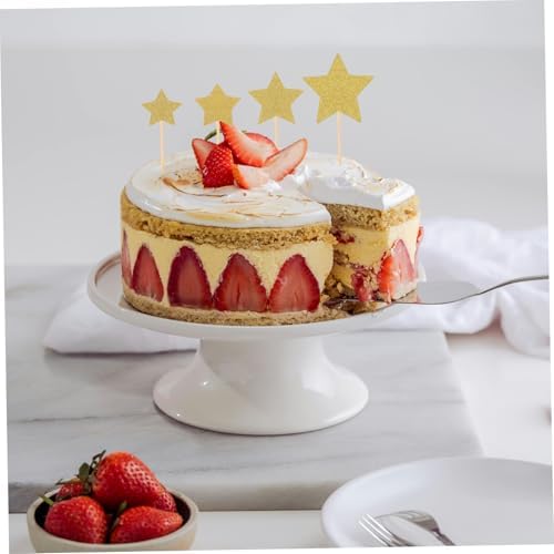 Cabilock Star Cupcake Toppers Glitter Decorations