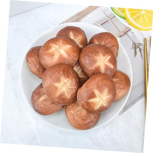 5pcs Artificial Shiitake Mushroom Model for Barbecue and Photo Props