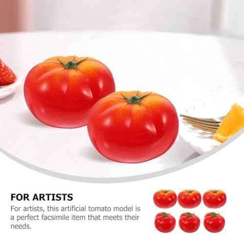 6pcs Foam Tomato Artificial Vegetable Home Decor Photo Prop