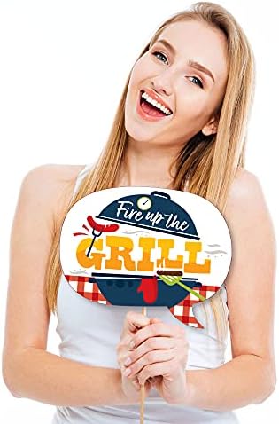 Fire Up the Grill Photo Booth Props Kit - 20 Count