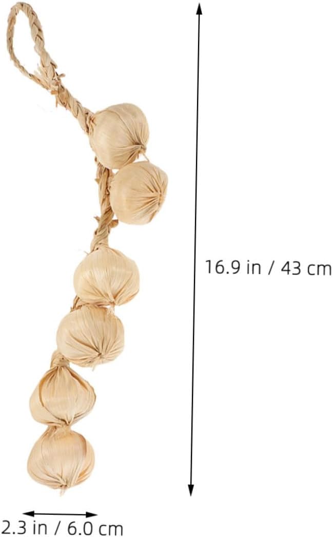 Cabilock Lifelike Fake Garlic Garland Strings for Photo Props