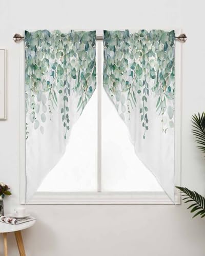 TweetyBed Sage Green Eucalyptus Swag Valance