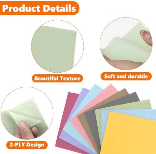MITINU Cocktail Napkin Paper 9 Colors