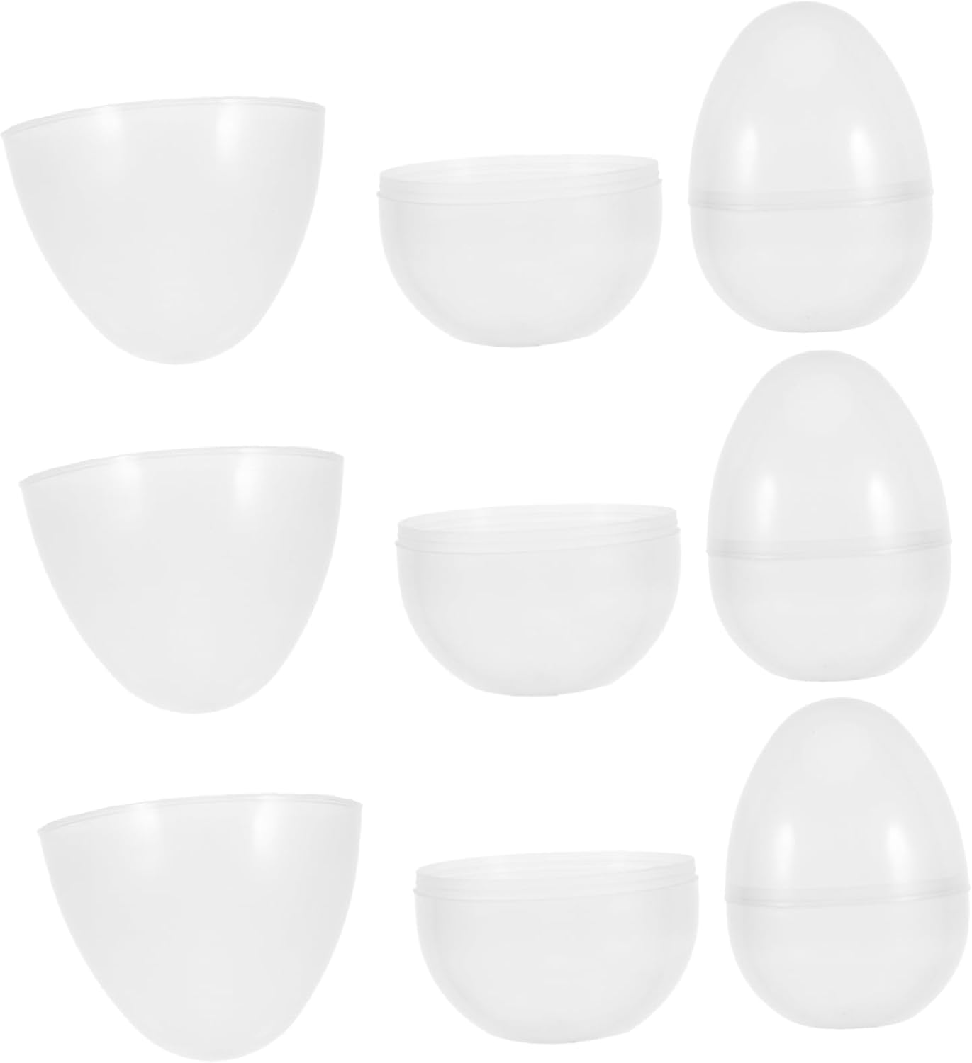 PRETYZOOM 6pcs Fillable Easter Eggs for Candy and Surprises