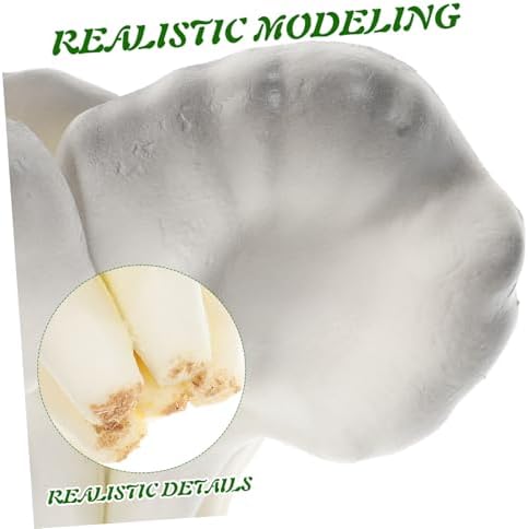 Ciieeo Realistic Faux Straw Mushroom Decor Prop