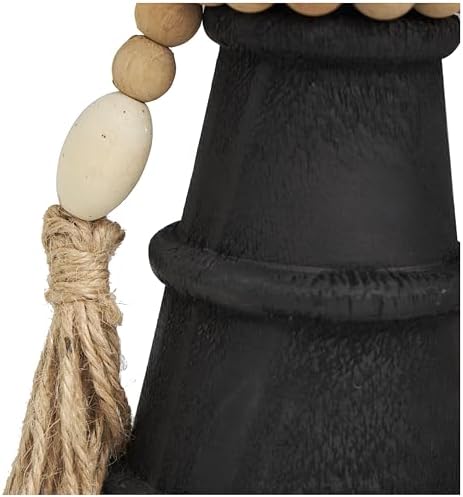 Deco 79 Black Matte Wood Candle Holder Set of 2
