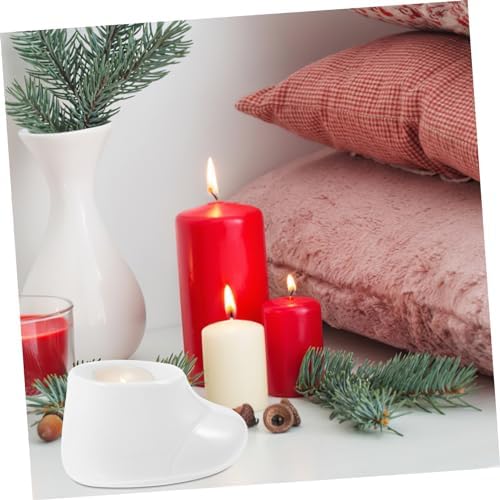 Christmas Boots Candle Holder Festive Decor