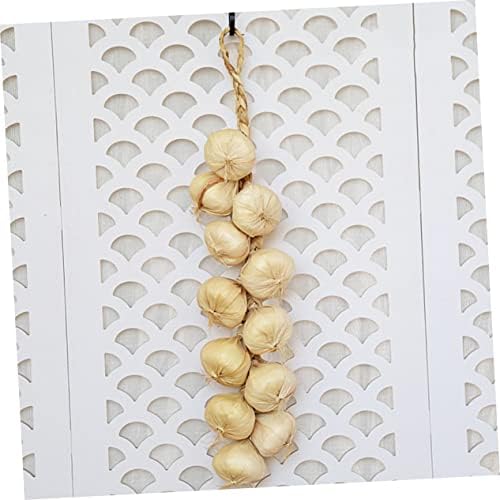 2Pcs Lifelike Garlic Strings Wall Hanging Decor