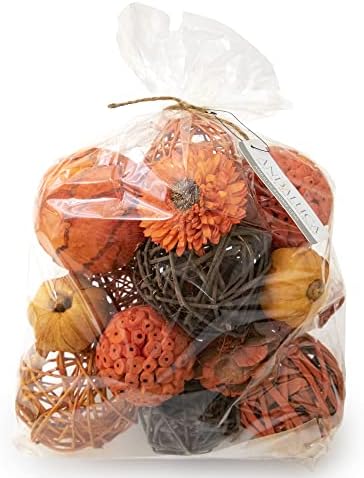 ANDALUCA Orange Decorative Vase Filler Bag