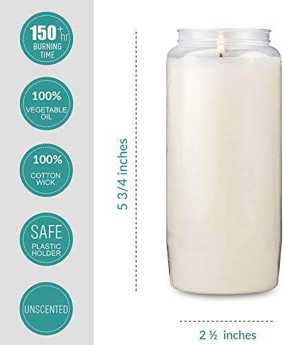 Tribello 6 Day Candles 6 Pack White Pillar Candles