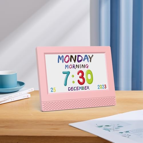 Ykall Kids Digital Alarm Clock with 7 Display and 17 Alarm Settings