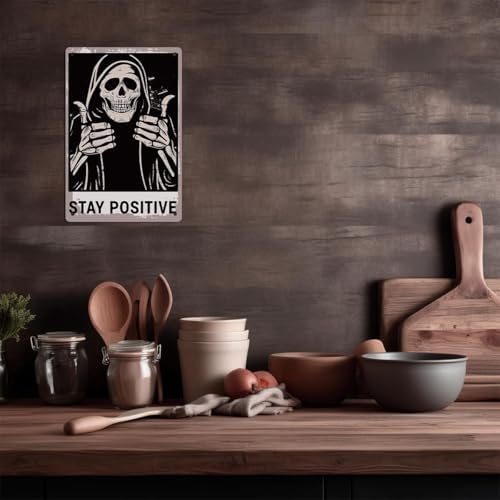 Halloween Skull Aluminium Plate Home Decor Sign