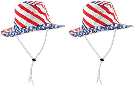 Beistle Glitz N Gleam Uncle Sam Flag Hat