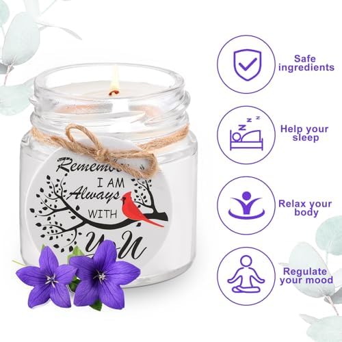Tondiamo 20 Pcs Red Cardinal Memorial Candle Favors