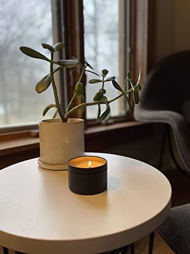 Aroparc Black Tins 4oz 24 Pack Candle Containers