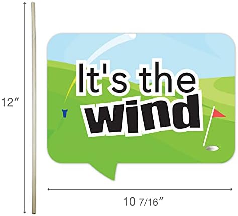 Golf Themed Photo Booth Props Kit - 10pcs