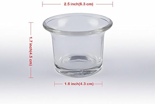 Clear Chunky Glass Votive Candle Holders 6 Count