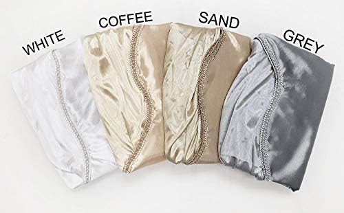 GOHD Valarie Window Valance 54x18 Taffeta Fabric Sand