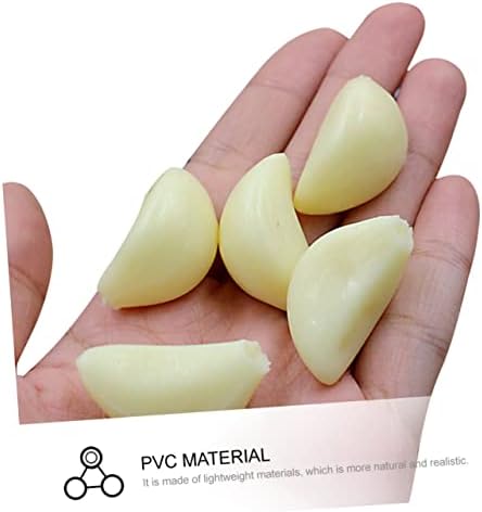 10pcs Lifelike Garlic Cloves Artificial Photo Props