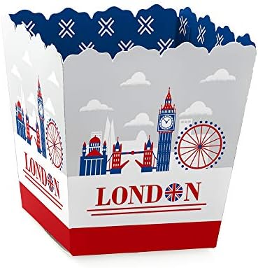 Big Dot of Happiness Cheerio London Party Favor Boxes Set of 12