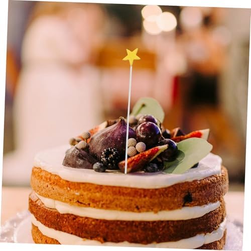 100pcs Star Cupcake Toppers for Birthday and Shower Celebrations
