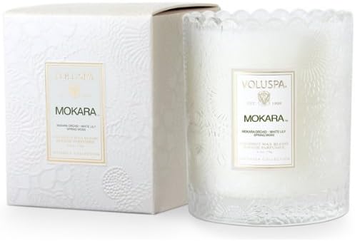 Voluspa Mokara Scalloped Candles Pack of 1 1