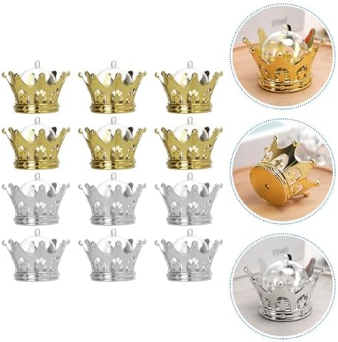 GLEAVI 12 Pcs Shaped Fillable Candy Boxes Dome Elegant Wedding Party Favors