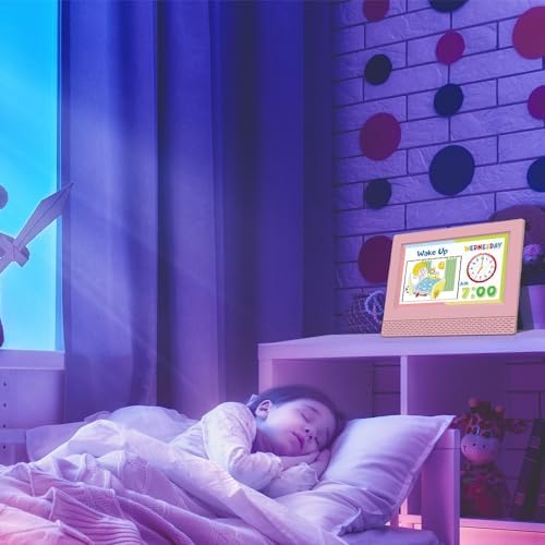 Ykall Kids Digital Alarm Clock with 7 Display and 17 Alarm Settings