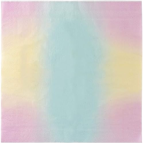 150 Pack Rainbow Cocktail Napkins 2 Ply 65x65 In