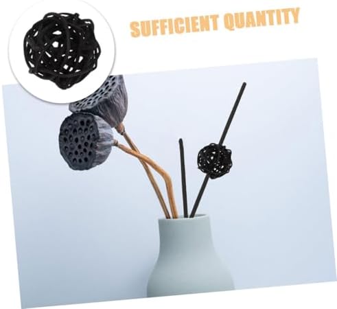 Cabilock 40pcs Wicker Rattan Balls Decorative Orbs