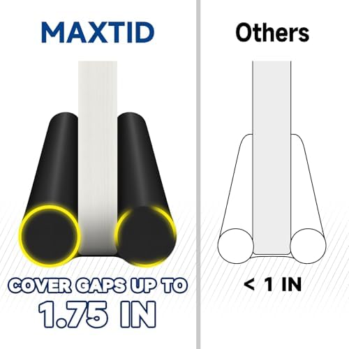 MAXTID Large Door Draft Stopper 36 Black