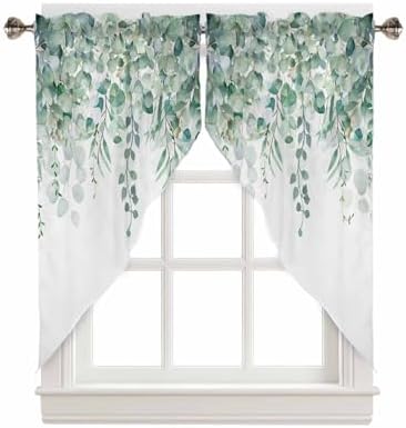 TweetyBed Sage Green Eucalyptus Swag Valance