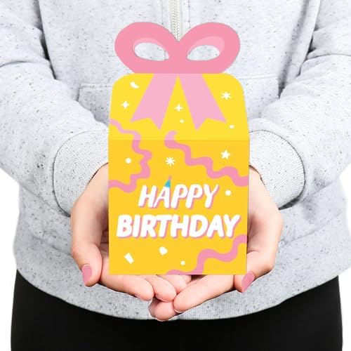 Big Dot of Happiness Party Time Bow Boxes Set of 12