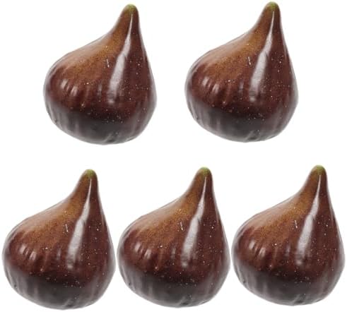 ABOOFAN 5Pcs Artificial Fig Fruit Models Decorative Props