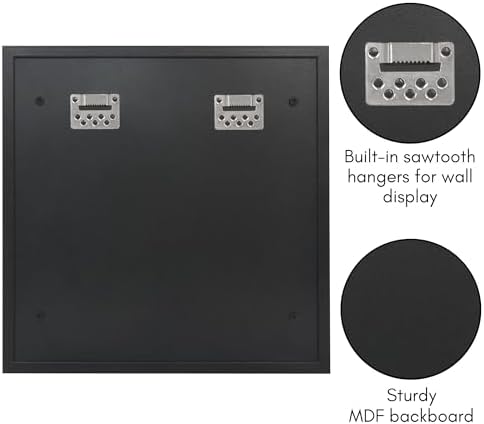 Americanflat 14x14 Minifigure Display Case - Black
