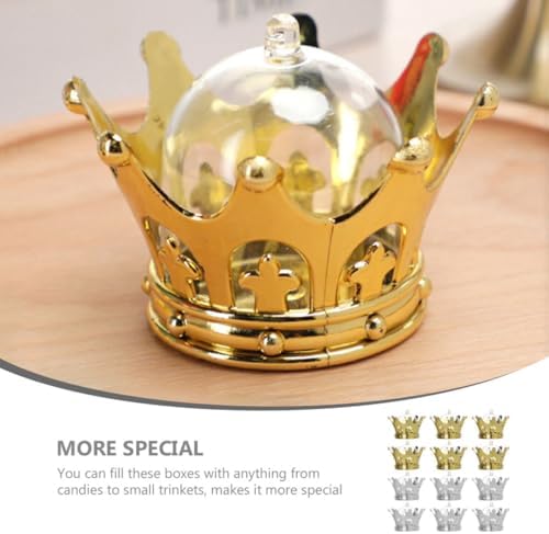GLEAVI 12 Pcs Shaped Fillable Candy Boxes Dome Elegant Wedding Party Favors