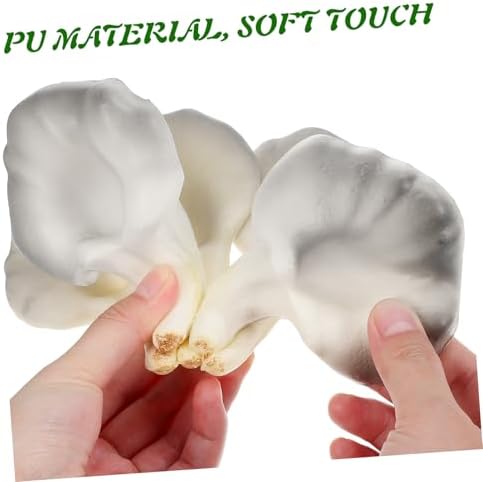 Lifelike Simulation Fake Mushroom Figurine 4-Inch Oyster Mushroom Decor