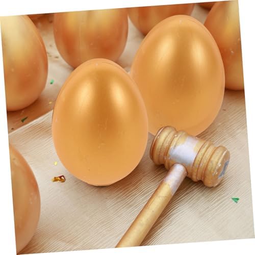 Garneck 6pcs Golden Egg Party Favors for Easter and Weddings