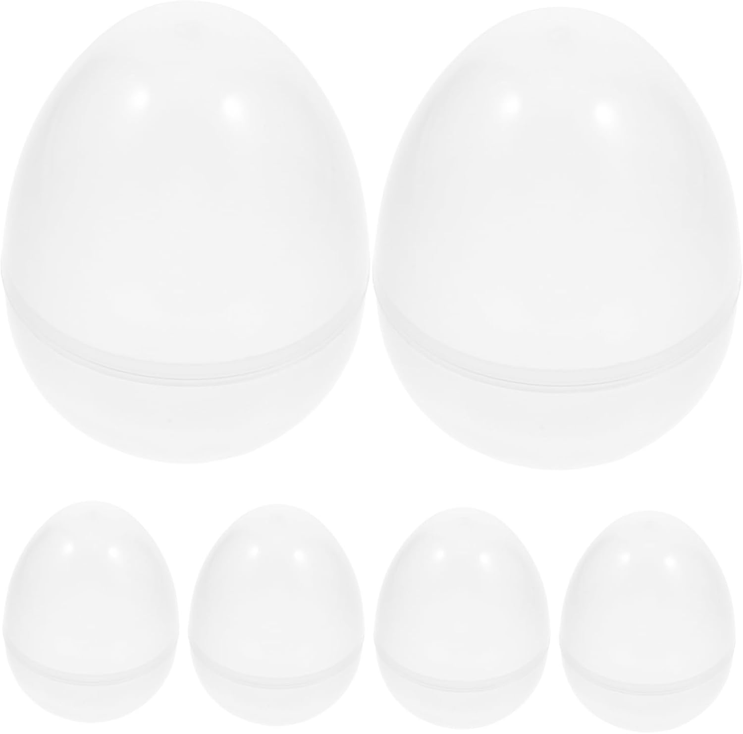 GLEAVI 6Pcs Jumbo Fillable Easter Eggs for Party Favors
