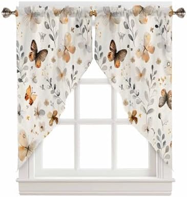 Spring Swag Curtain Valance for Windows Pack of 2