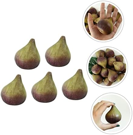 ABOOFAN 5Pcs Artificial Fig Fruit Models Decorative Props