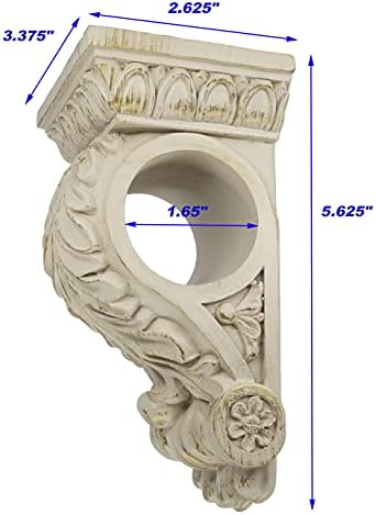 MERIVILLE Chatecu Drapery Sconce 2Pcs French White with Gold Highlight