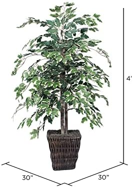 Vickerman 4-Foot Artificial Variegated Ficus Bush
