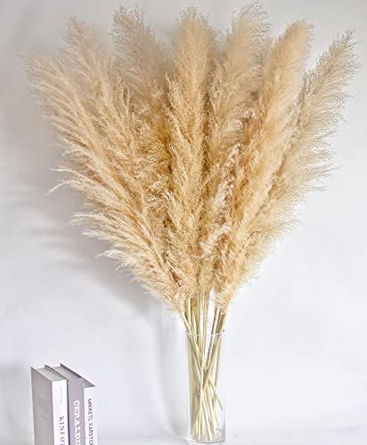 46 Inch Ivory Pampas Grass Decor Set of 10