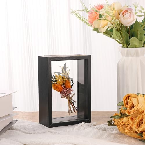 2 Pack 8x10 Inch Wooden Dried Flower Frame with Clear Acrylic Panels