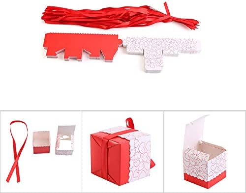 50Pcs Red Candy Boxes for Party Favors and Gifts