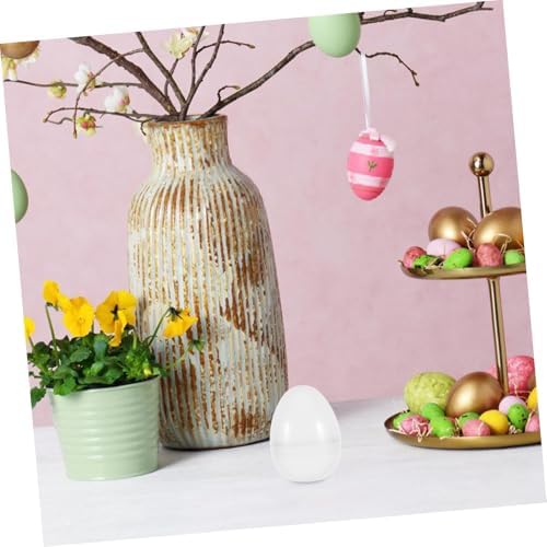 6Pcs Jumbo Transparent Fillable Easter Eggs for Parties
