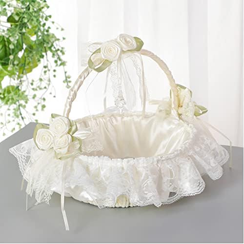 Lvory Large Flower Girl Baskets for Weddings