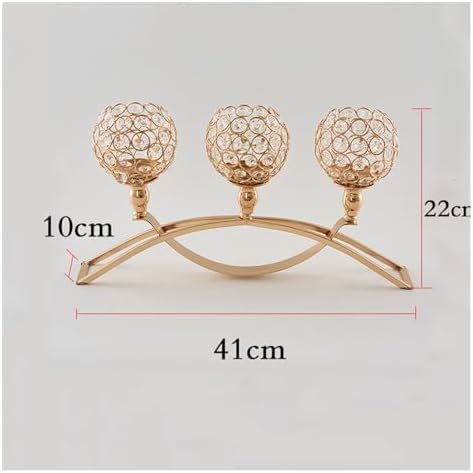 Crystal Candle Holder Set Silver Color