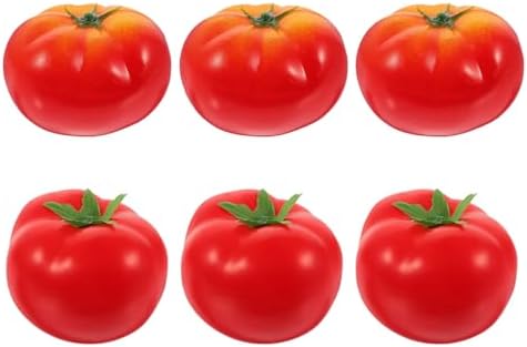 6pcs Foam Tomato Artificial Vegetable Home Decor Photo Prop